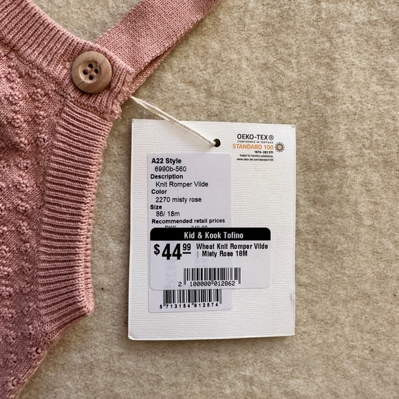 WHEAT - Organic Cotton Onsie - Picture 3 of 3